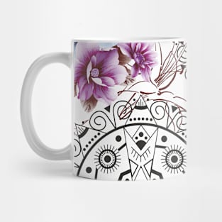 Cute flowers with mandala patterns Mug